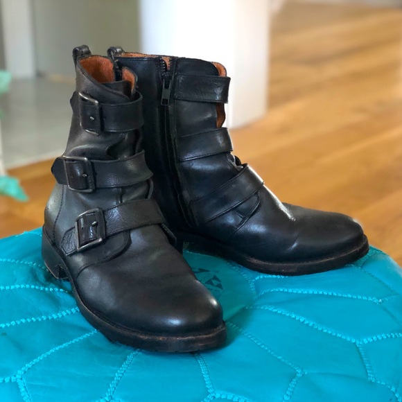 Frye dark grey/black booties - Picture 1 of 8